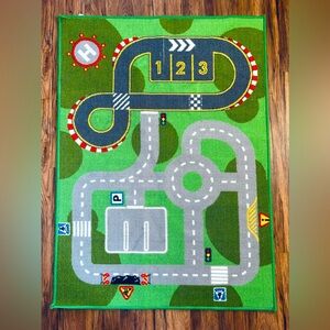 Netco Rugs Large Kids Carpet Playmat 52 x 32 with Non-Slip Backing